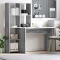 Preview: Schreibtisch Graues Sonoma 138,5 x 55 x 143 cm Holzwerkstoff