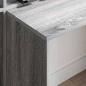 Preview: Schreibtisch Graues Sonoma 138,5 x 55 x 143 cm Holzwerkstoff