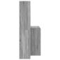 Preview: Schreibtisch Graues Sonoma 138,5 x 55 x 143 cm Holzwerkstoff