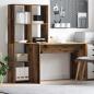 Preview: ARDEBO.de - Schreibtisch Altholz 138.5 x 55 x 143 cm Holzwerkstoff