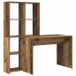 Preview: Schreibtisch Altholz 138.5 x 55 x 143 cm Holzwerkstoff