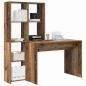 Preview: Schreibtisch Altholz 138.5 x 55 x 143 cm Holzwerkstoff