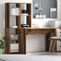 Preview: Schreibtisch Altholz 138.5 x 55 x 143 cm Holzwerkstoff