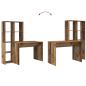 Preview: Schreibtisch Altholz 138.5 x 55 x 143 cm Holzwerkstoff
