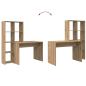 Preview: Schreibtisch Artisan-Eiche Holzwerkstoff 138,5 x 55 x 143 cm