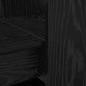 Preview: Schreibtisch mit Regal Schwarz Eichen-Optik 122 x 67 x 145 cm