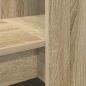 Preview: Schreibtisch mit Regal mit Speicher Sonoma Eiche 122 x 67 x 145 cm