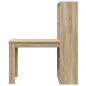Preview: Schreibtisch Sonoma-Eiche 122 x 67 x 145 cm Holzwerkstoff