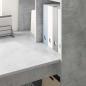 Preview: Schreibtisch Beton Grau 122 x 67 x 145 cm Holzwerkstoff