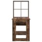 Preview: Schreibtisch mit Regal mit Speicher Räuchereiche 122 x 67 x 145 cm