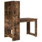 Preview: Schreibtisch mit Regal mit Speicher Räuchereiche 122 x 67 x 145 cm