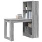 Preview: Schreibtisch Graues Sonoma 122 x 67 x 145 cm Holzwerkstoff