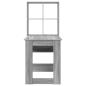 Preview: Schreibtisch Graues Sonoma 122 x 67 x 145 cm Holzwerkstoff