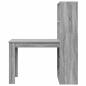 Preview: Schreibtisch Graues Sonoma 122 x 67 x 145 cm Holzwerkstoff