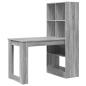 Preview: Schreibtisch Graues Sonoma 122 x 67 x 145 cm Holzwerkstoff
