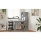 Preview: Schreibtisch Graues Sonoma 122 x 67 x 145 cm Holzwerkstoff
