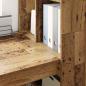 Preview: Schreibtisch mit Regal Altholz 122 x 67 x 145 cm Holzwerkstoff