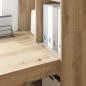 Preview: Schreibtisch mit Regal mit Speicher Eiche handwerklich 122 x 67 x 145 cm