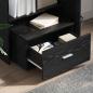 Preview: Schreibtisch Schwarze Eiche 131,5 x 50 x 106,5 cm Holzwerkstoff
