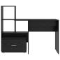 Preview: Schreibtisch Schwarze Eiche 131,5 x 50 x 106,5 cm Holzwerkstoff
