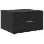 Preview: Schreibtisch Schwarze Eiche 131,5 x 50 x 106,5 cm Holzwerkstoff
