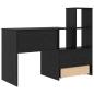 Preview: Schreibtisch Schwarze Eiche 131,5 x 50 x 106,5 cm Holzwerkstoff