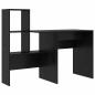 Preview: Schreibtisch Schwarze Eiche 131,5 x 50 x 106,5 cm Holzwerkstoff