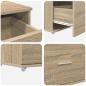 Preview: Schreibtisch Sonoma Eiche 131,5 x 50 x 106,5 cm Holzwerkstoff