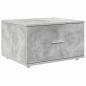 Preview: Schreibtisch Betongrau 131,5 x 50 x 106,5 cm Holzwerkstoff