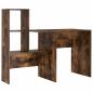 Preview: Schreibtisch Räuchereiche 131,5 x 50 x 106,5 cm Holzwerkstoff