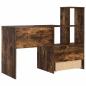 Preview: Schreibtisch Räuchereiche 131,5 x 50 x 106,5 cm Holzwerkstoff