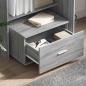 Preview: Schreibtisch Graues Sonoma 131,5 x 50 x 106,5 cm Holzwerkstoff