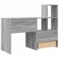 Preview: Schreibtisch Graues Sonoma 131,5 x 50 x 106,5 cm Holzwerkstoff