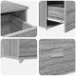 Preview: Schreibtisch Graues Sonoma 131,5 x 50 x 106,5 cm Holzwerkstoff