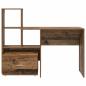 Preview: Schreibtisch Altholz 131,5 x 50 x 106,5 cm Holzwerkstoff