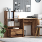 Preview: Schreibtisch Altholz 131,5 x 50 x 106,5 cm Holzwerkstoff