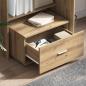 Preview: Schreibtisch Eiche handwerklich 131,5 x 50 x 106,5 cm