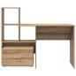 Preview: Schreibtisch Artisan-Eiche Holzwerkstoff 131,5 x 50 x 106,5 cm