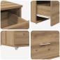 Preview: Schreibtisch Artisan-Eiche Holzwerkstoff 131,5 x 50 x 106,5 cm