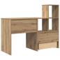 Preview: Schreibtisch Eiche handwerklich 131,5 x 50 x 106,5 cm