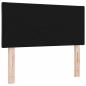 Preview: LED Kopfteil Schwarz 100 cm Stoffbezogene Polsterung