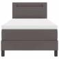 Preview: Boxspringbett Grau und Weiß 90 x 190 cm