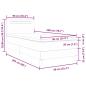 Preview: Boxspringbett Grau und Weiß 90 x 200 cm