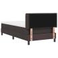 Preview: Boxspringbett Dunkelbraun und Weiß