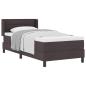 Preview: Boxspringbett Dunkelbraun und Weiß