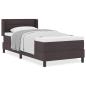 Preview: Boxspringbett Dunkelbraun und Weiß