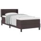 Preview: Boxspringbett Dunkelbraun und Weiß