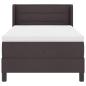 Preview: Boxspringbett Dunkelbraun und Weiß