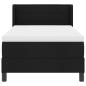 Preview: Boxspringbett mit Kopfteil Schwarz 200 x 90 cm Stoff