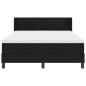 Preview: Boxspringbett Schwarz 140 x 200 cm Stoff und Schaum